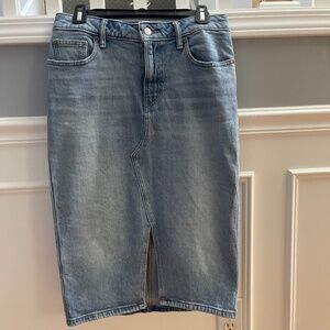 Lucky brand Midi Skirt in faded wash size 4/27